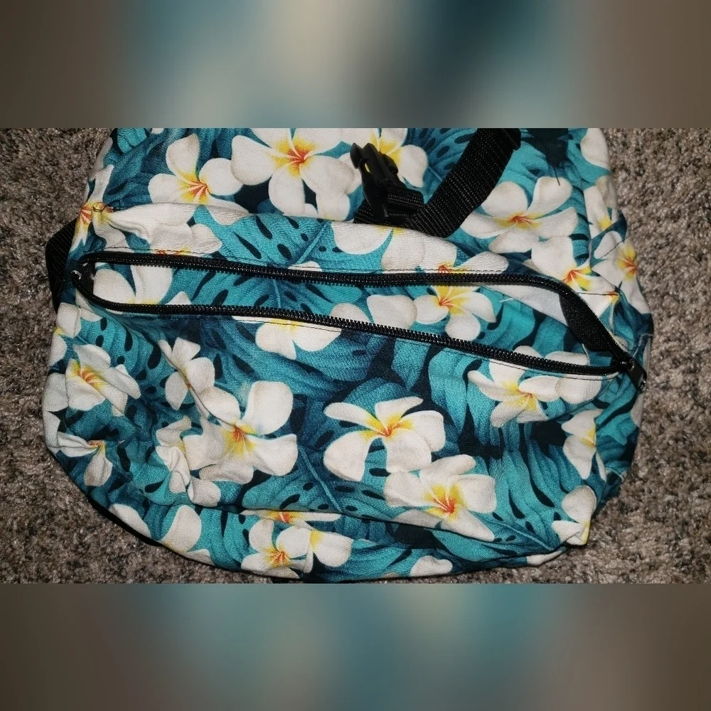 Nani Island | Made In Hawaii | Floral Backpack with Hibiscus Design Travel Bag